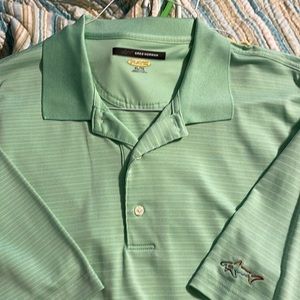 Green Greg Norman mens golf polo XL